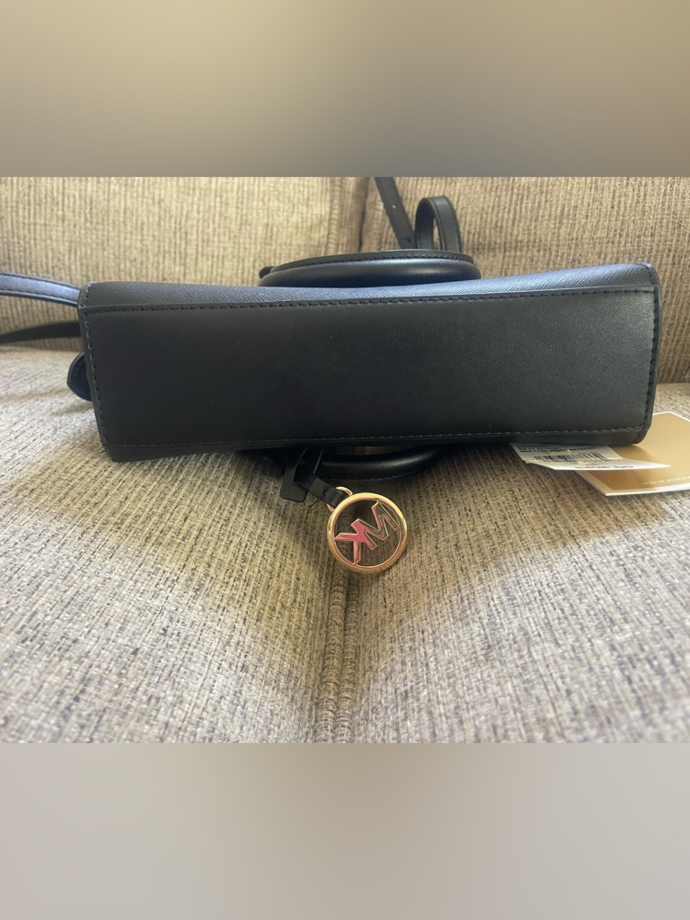 NWOT Michael Kors Sheila Small CZ Satchel Crossbody - Picture 6 of 7